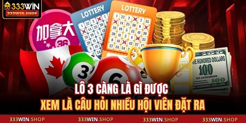 Lô 3 Càng Là Gì? Tất Tần Tật Về Loại Hình Quay Số 333WIN 2 Lô 3 càng là gì được xem là câu hỏi nhiều hội viên đặt ra